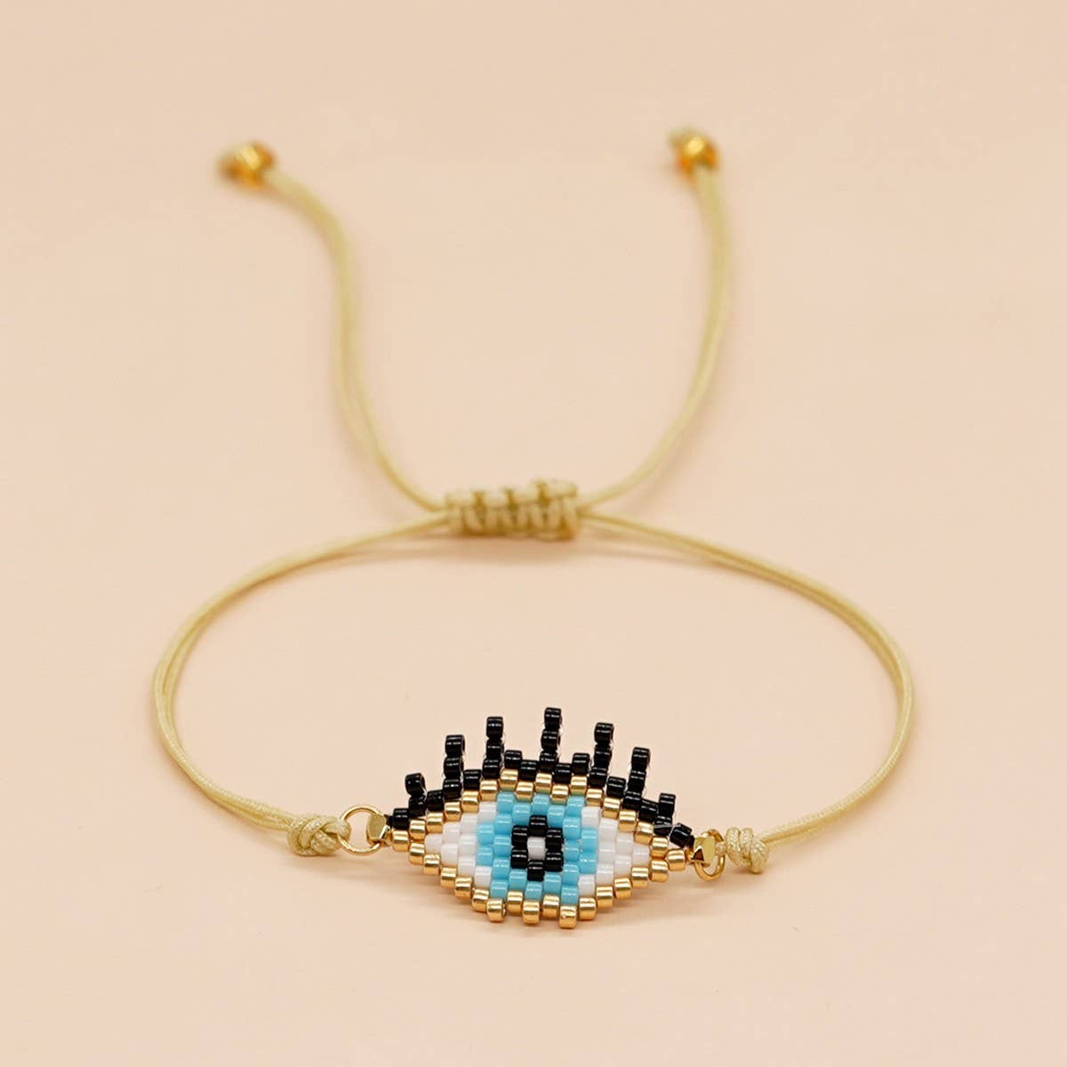 COLORFUL 3-ROW RICE BEAD BRAIDED BRACELET