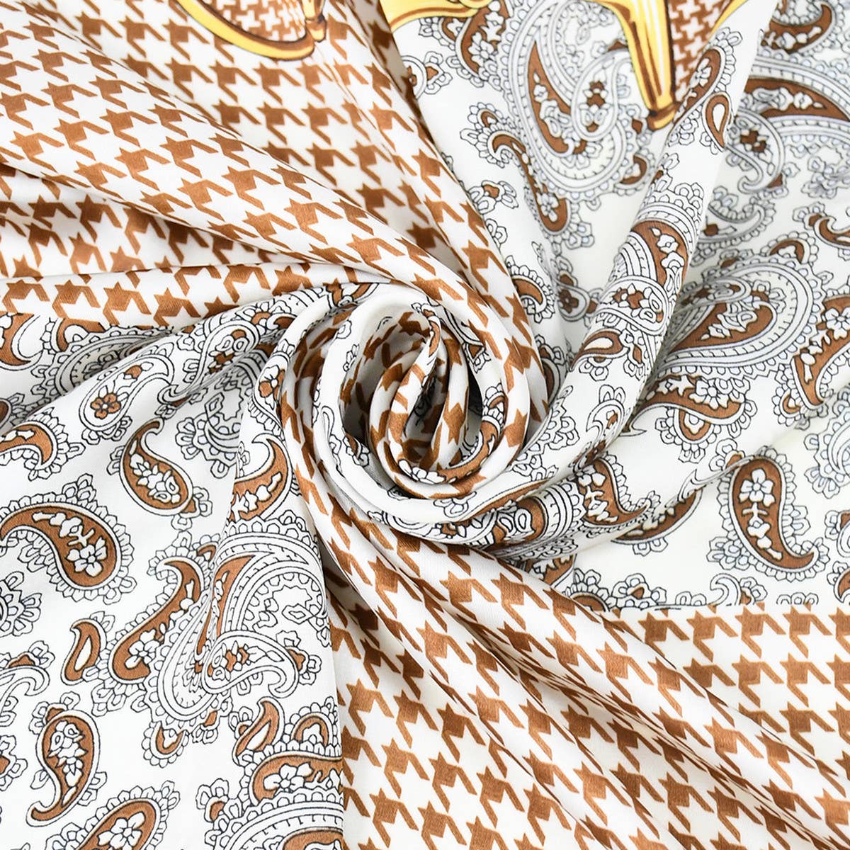 Paisley Print Satin Scarf - Versatile Neck Wrap_CWASC1171