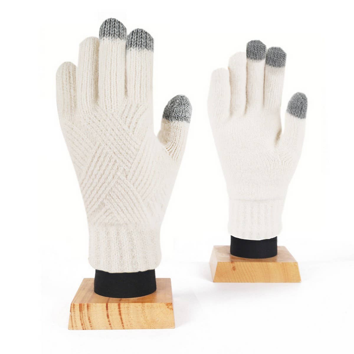 WINTER DOUBLE LAYER TOUCH SCREEN KNITTED GLOVES_CWAG0372