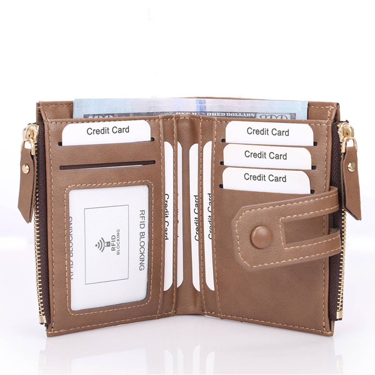 MEN CASUAL ZIPPER COIN PURSE WALLET_CWAB1343