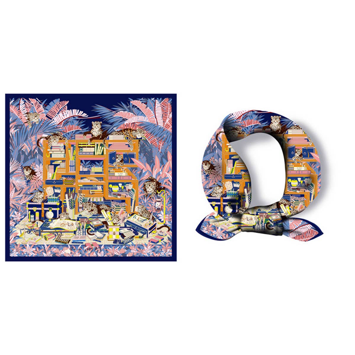 Green Silk Scarf ? Versatile Neck Tie & Hair Acces