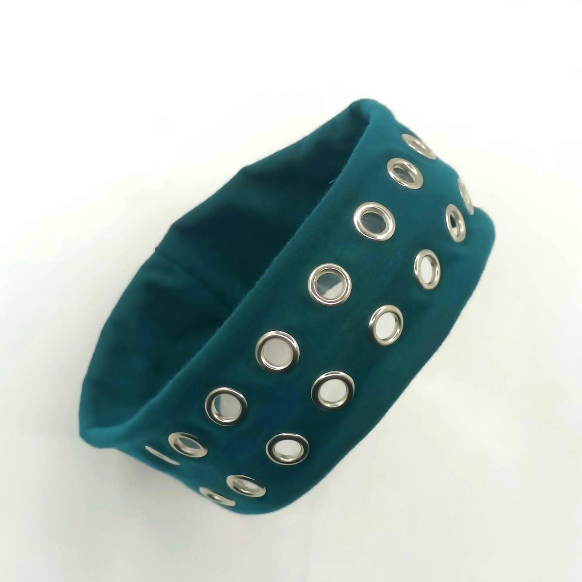 Elastic Fabric With Eyelets Punk Headwrap
