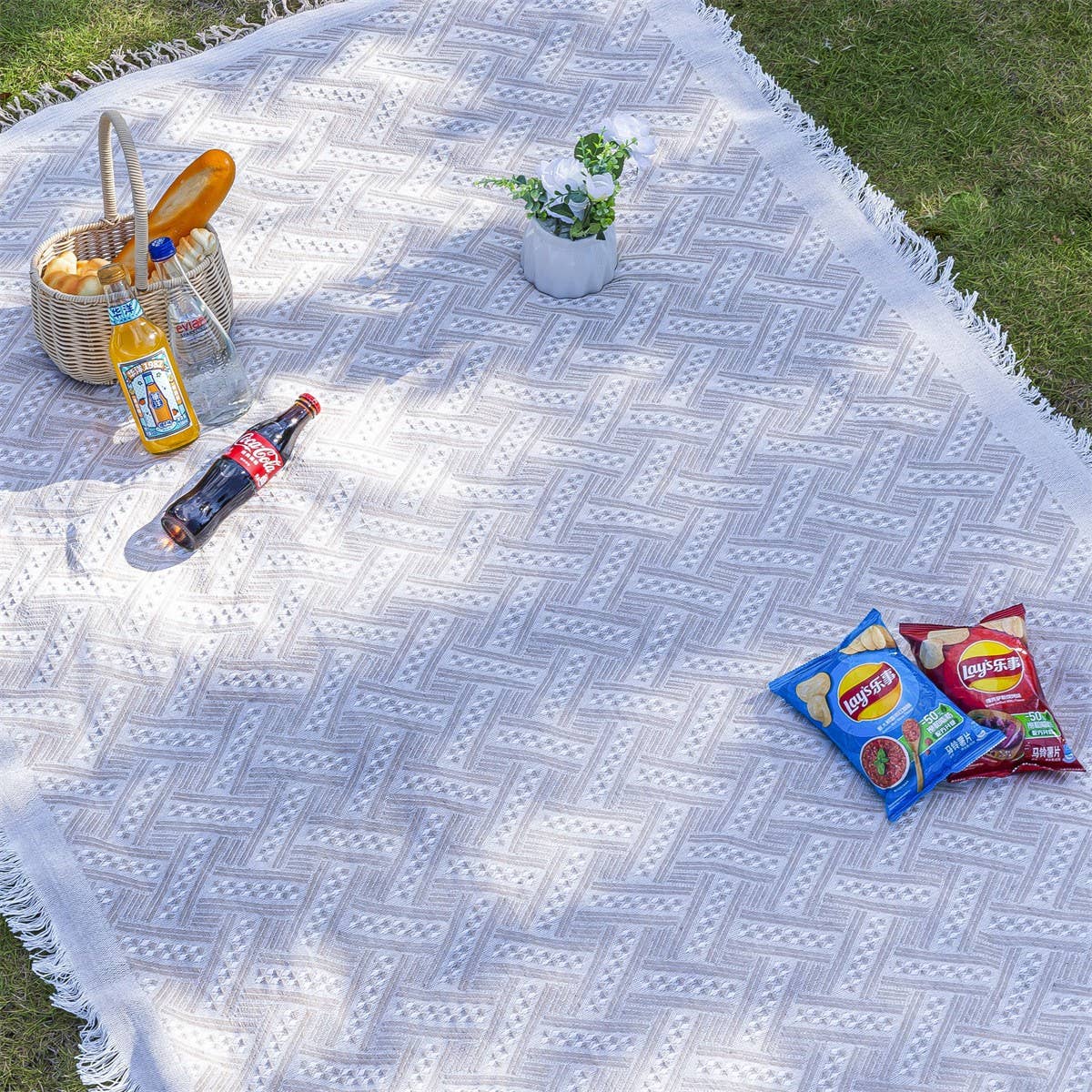 Bohemian Camping Mat Picnic Beach Blanket_CWMM9631