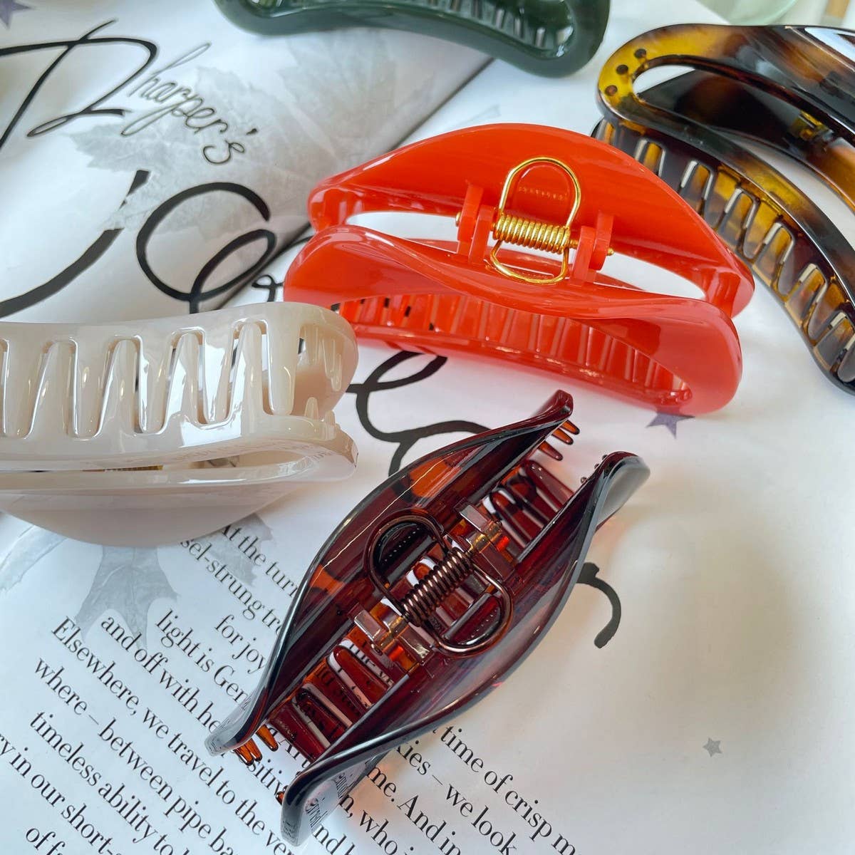 Thick Hair Claw - Elegant INS Style Shark Clip