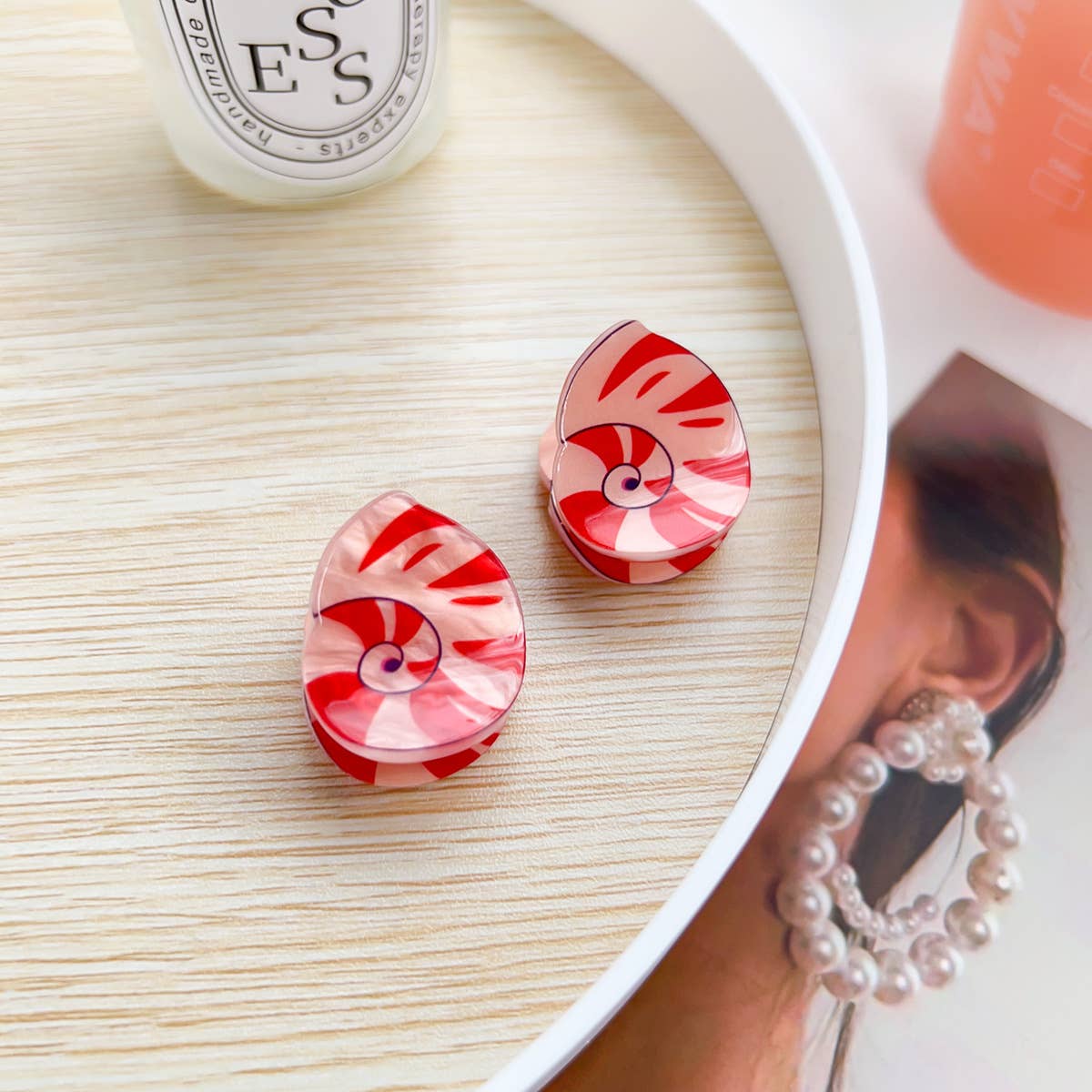 Q-version acrylic animal children's hair clips