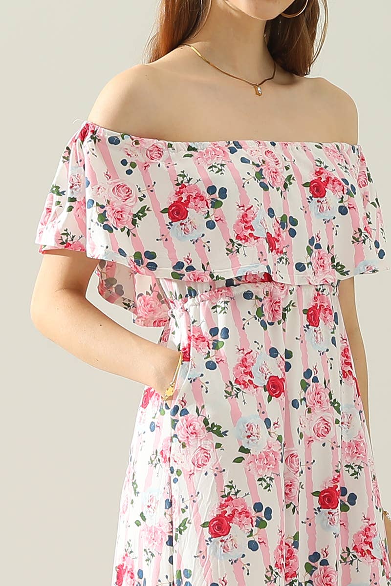 CWDMD541_OFF THE SHOULDER LAYERED MAXI DRESS