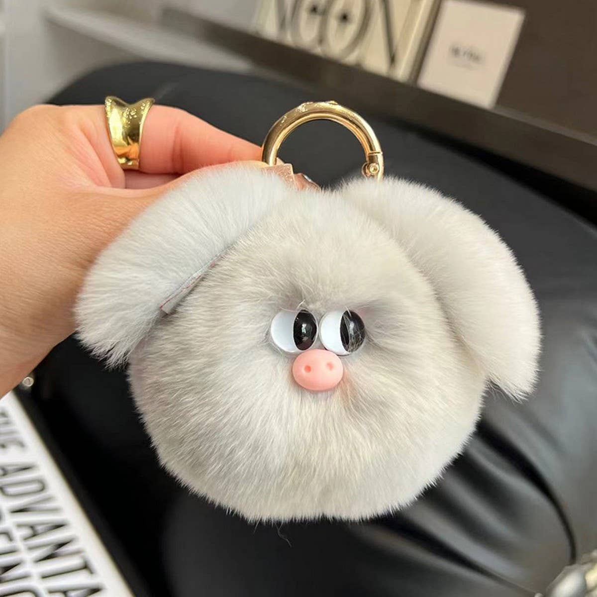 CUTE PIG PLUSH CAR KEYCHAIN BAG ACCESSORIES