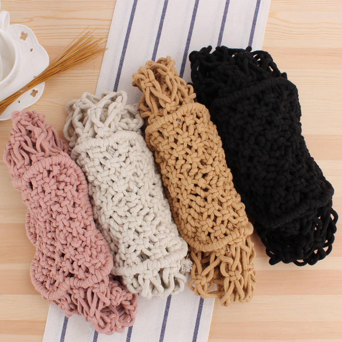 PORTABLE CASUAL HOLLOW COTTON WOVEN BAG_CWAB2116