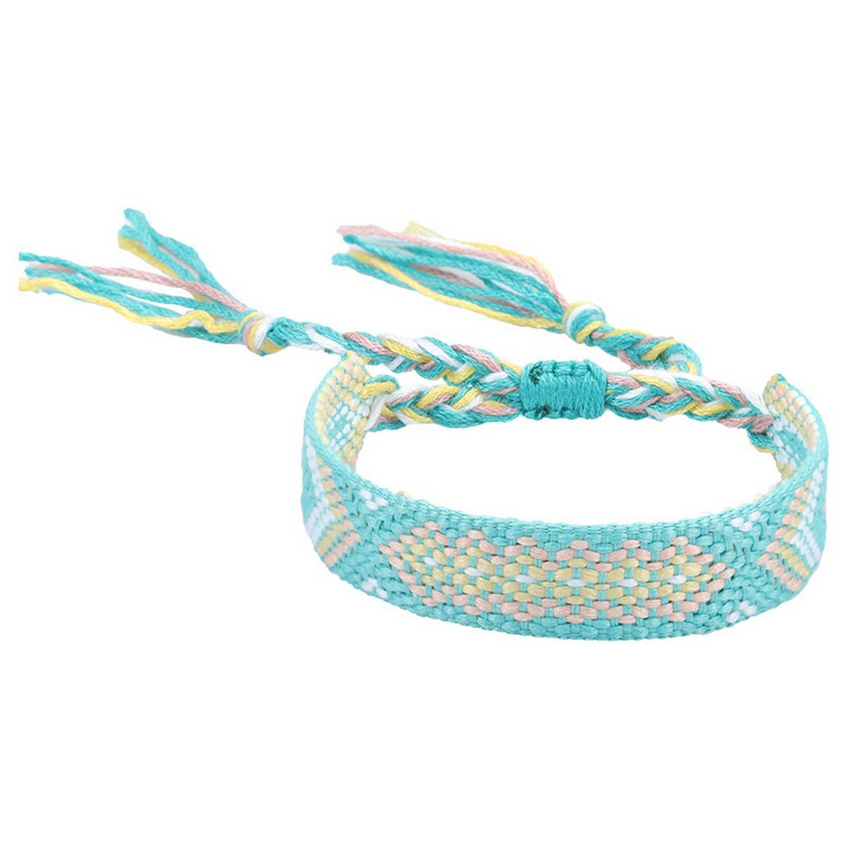 ETHNIC STYLE COLORFUL TASSEL WOVEN BRACELET
