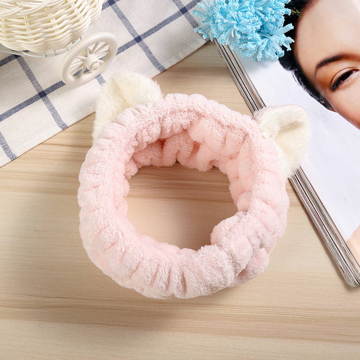 NEW CAT EARS FACE WASH HEADBAND