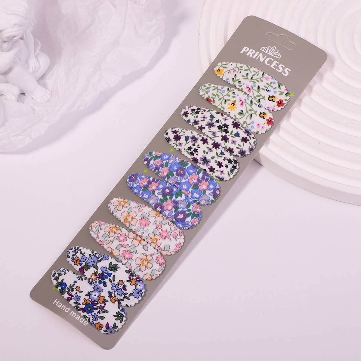 Floral Embroidered BB Clip Set ? Fresh & Cute