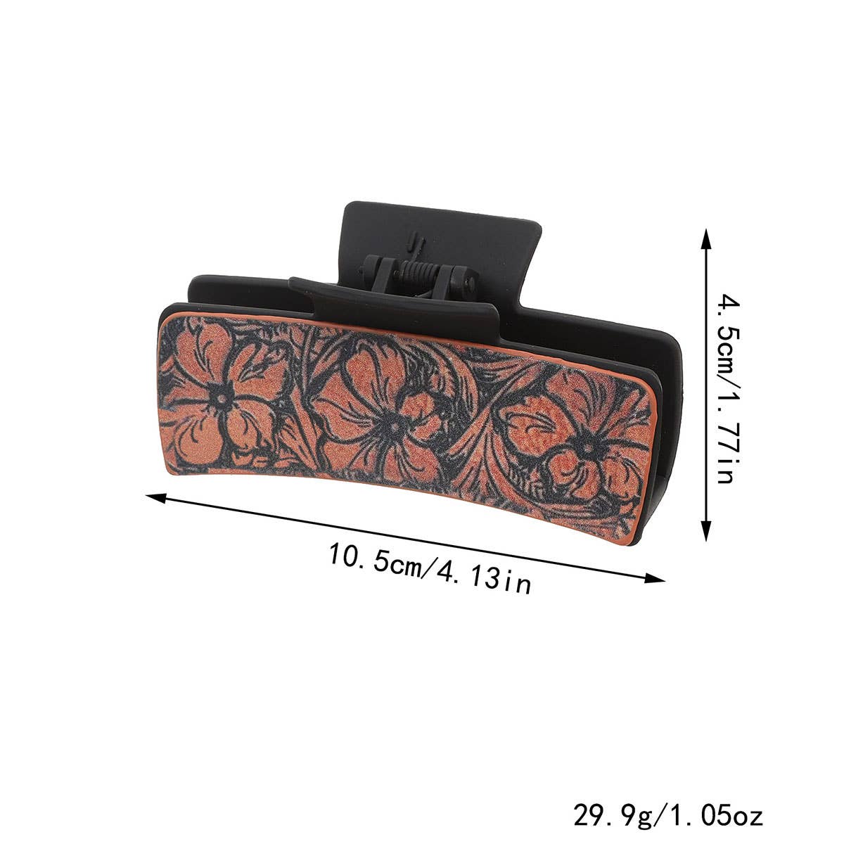 SUNFLOWER RETRO LETTERS WESTERN HAIR CLAW CLIPS