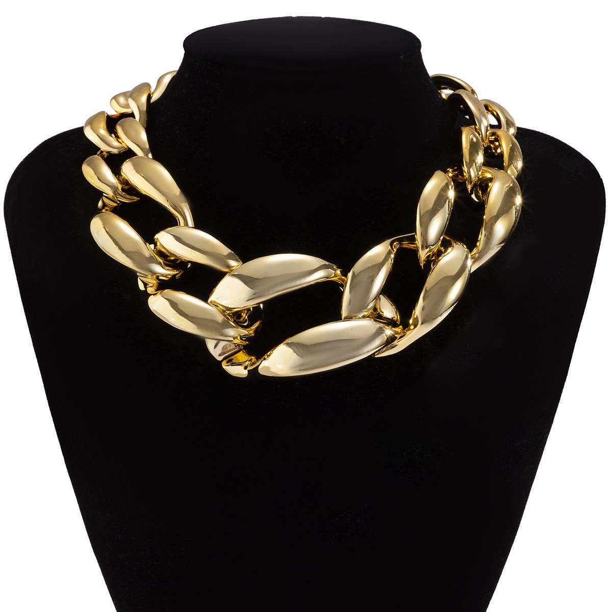 HIP HOP PUNK THICK CHAIN HOLLOW NECKLACE