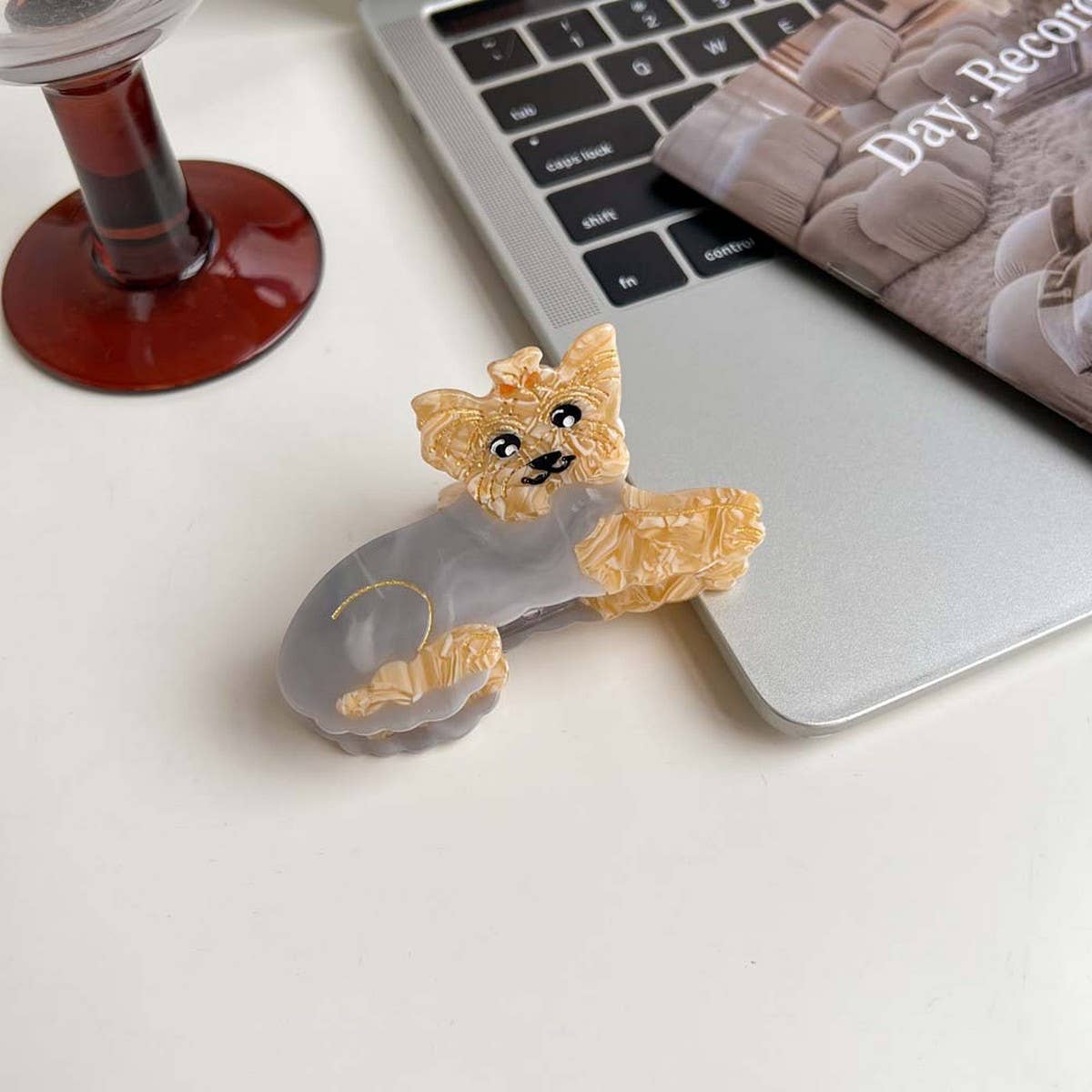 Cartoon Dog Acetate Hair Claw Clip for Girls_CWAHA5780