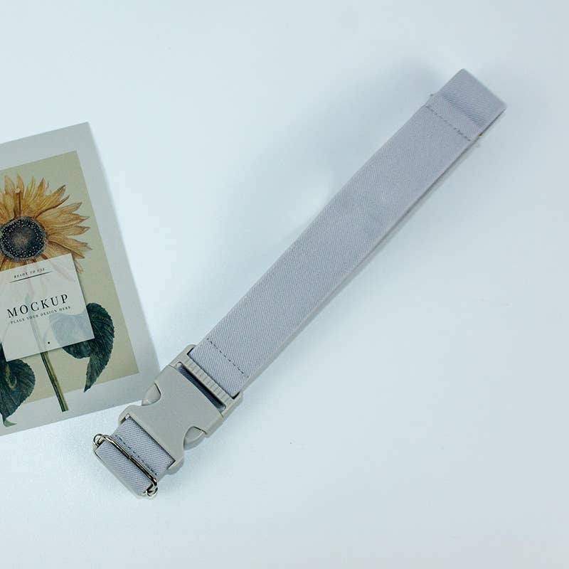 BUCKLE ADJUSTABLE SOLID COLOR BRAIDED BELT_CWABE0682