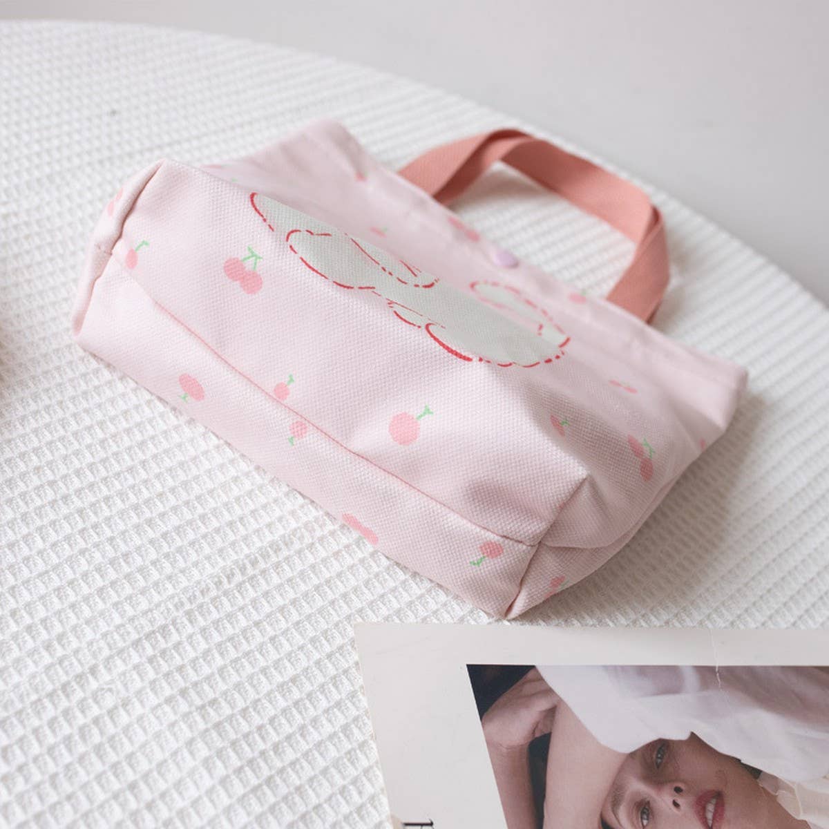 Cute Printed Lunch Tote Bag for Girls & Women_CWAB5663