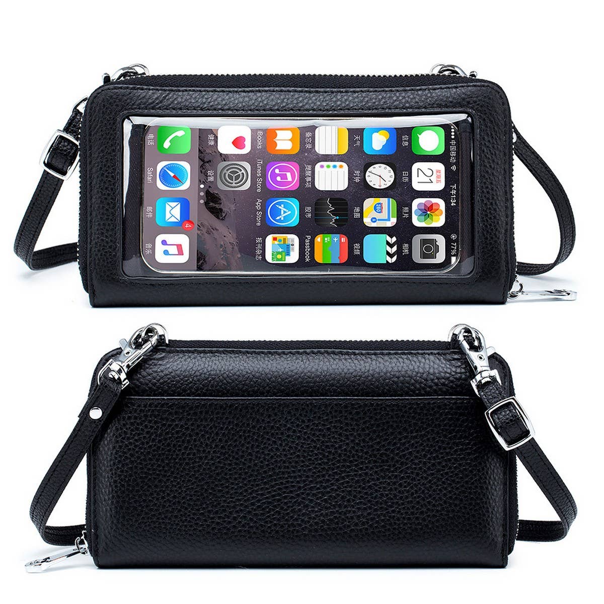 MINI CROSSBODY PHONE BAG GENUINE LEATHER WALLET_CWAB3730