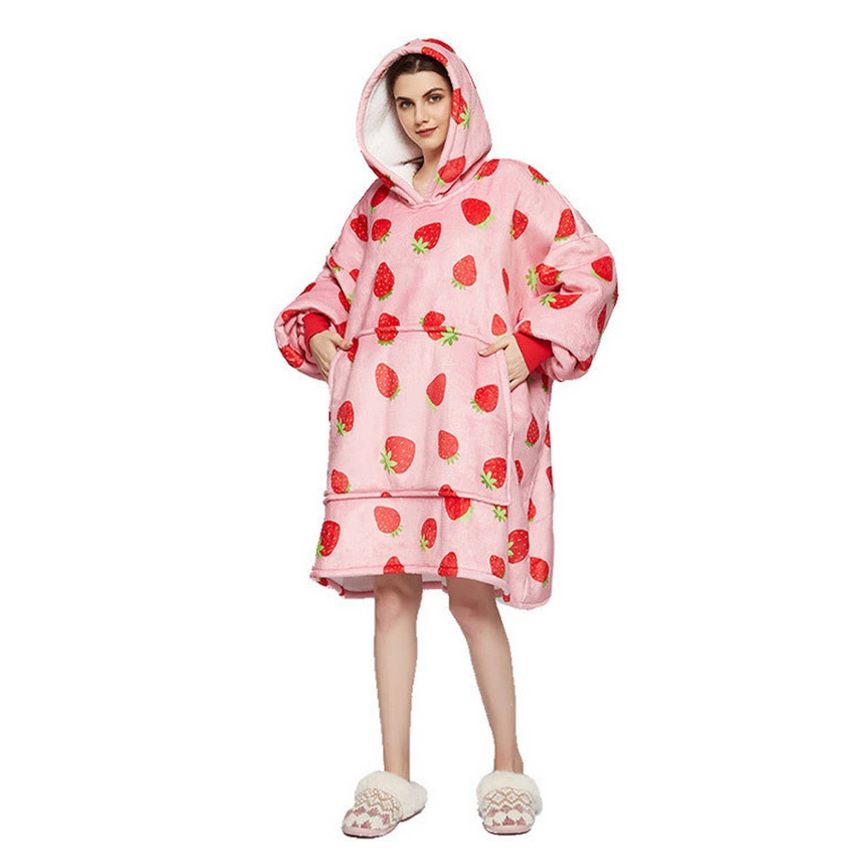 Oversized Hoodie Blanket Pullover for Office &Home_CWAHA6528
