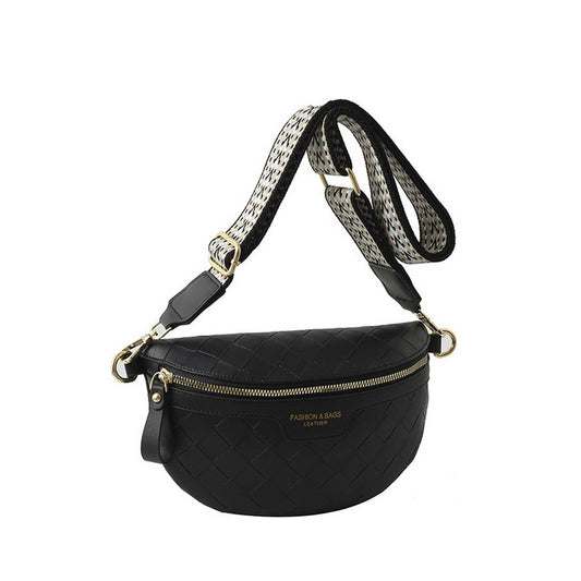 NEW PLAID PU CHEST BAG CROSSBODY BAG_CWAB2082