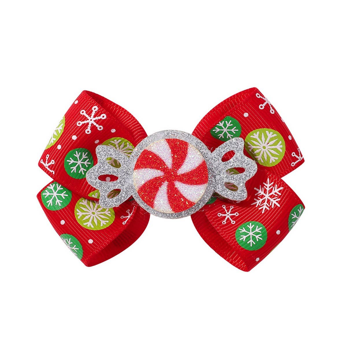 Glitter Reindeer Bow Hair Clip for Girls