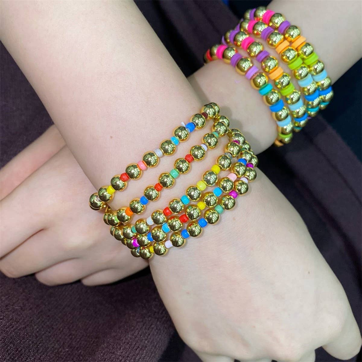 CWAJE4561_HEAVY METAL PUNK ROUND BIKER BRACELET