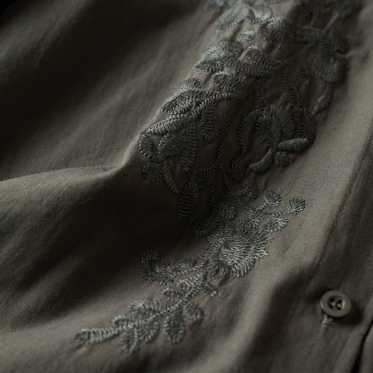 EMBROIDERED LOOSE SLIMMING SHIRT