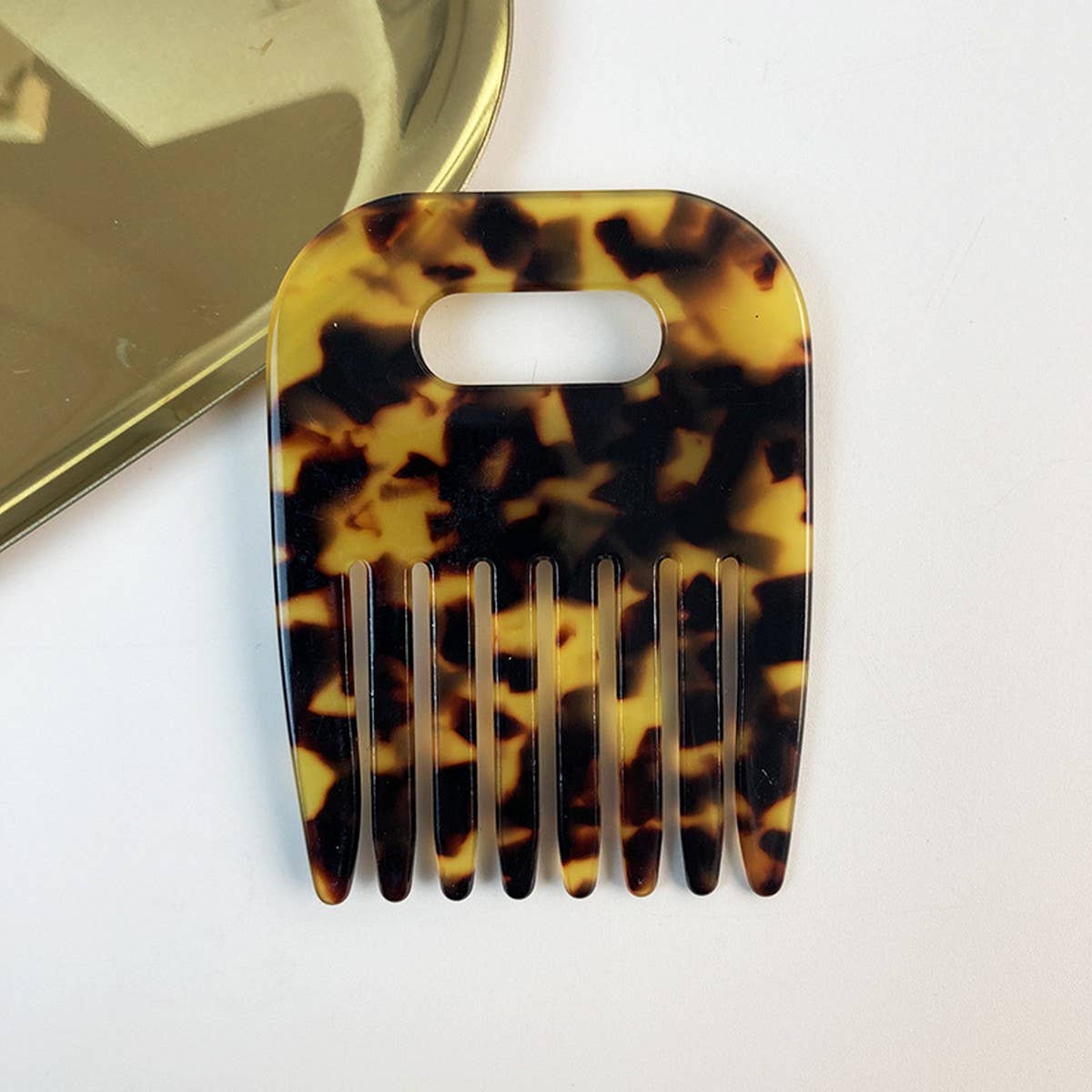 Elegant Acetate Hollow Hair Clip & Comb Set