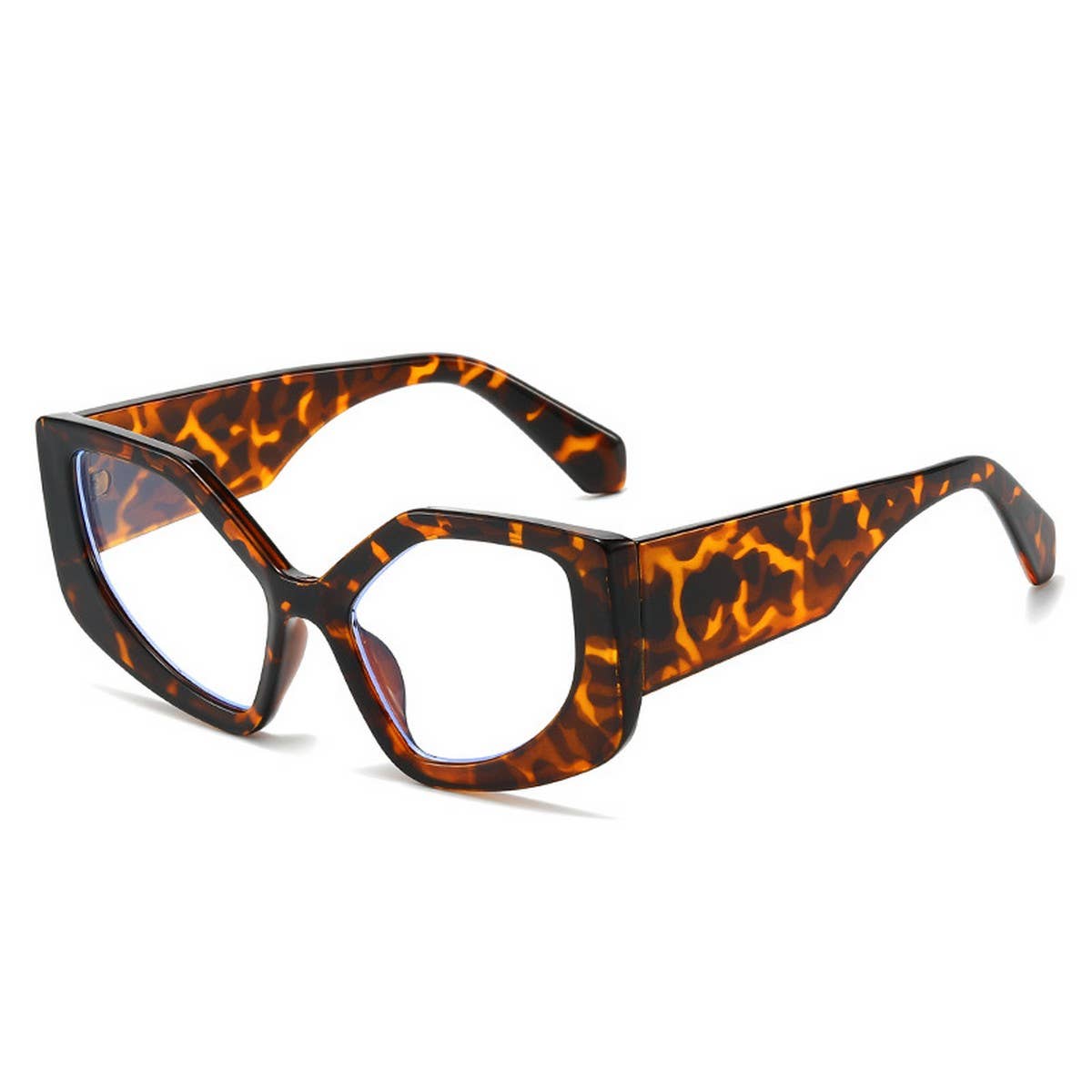 CAT EYE PC RAINBOW COLOR PERSONALIZED FLAT GLASSES_CWASG0247