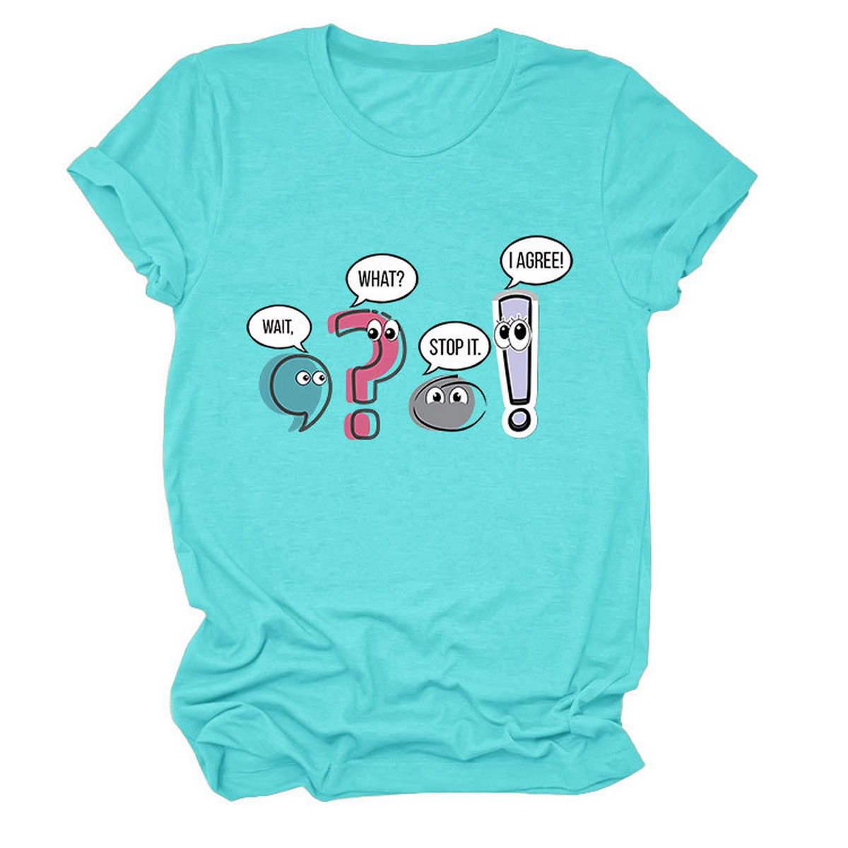 Chic Fun Casual Women's Crew Neck Tee_CWTTS1504