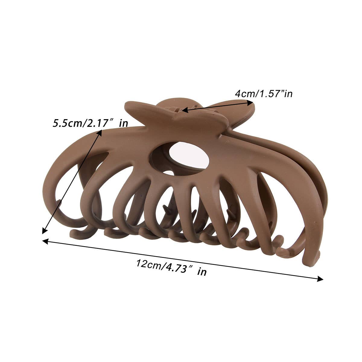 12CMPlastic Hair Clip,Classic High Bun Shark Clip_CWAHA0096