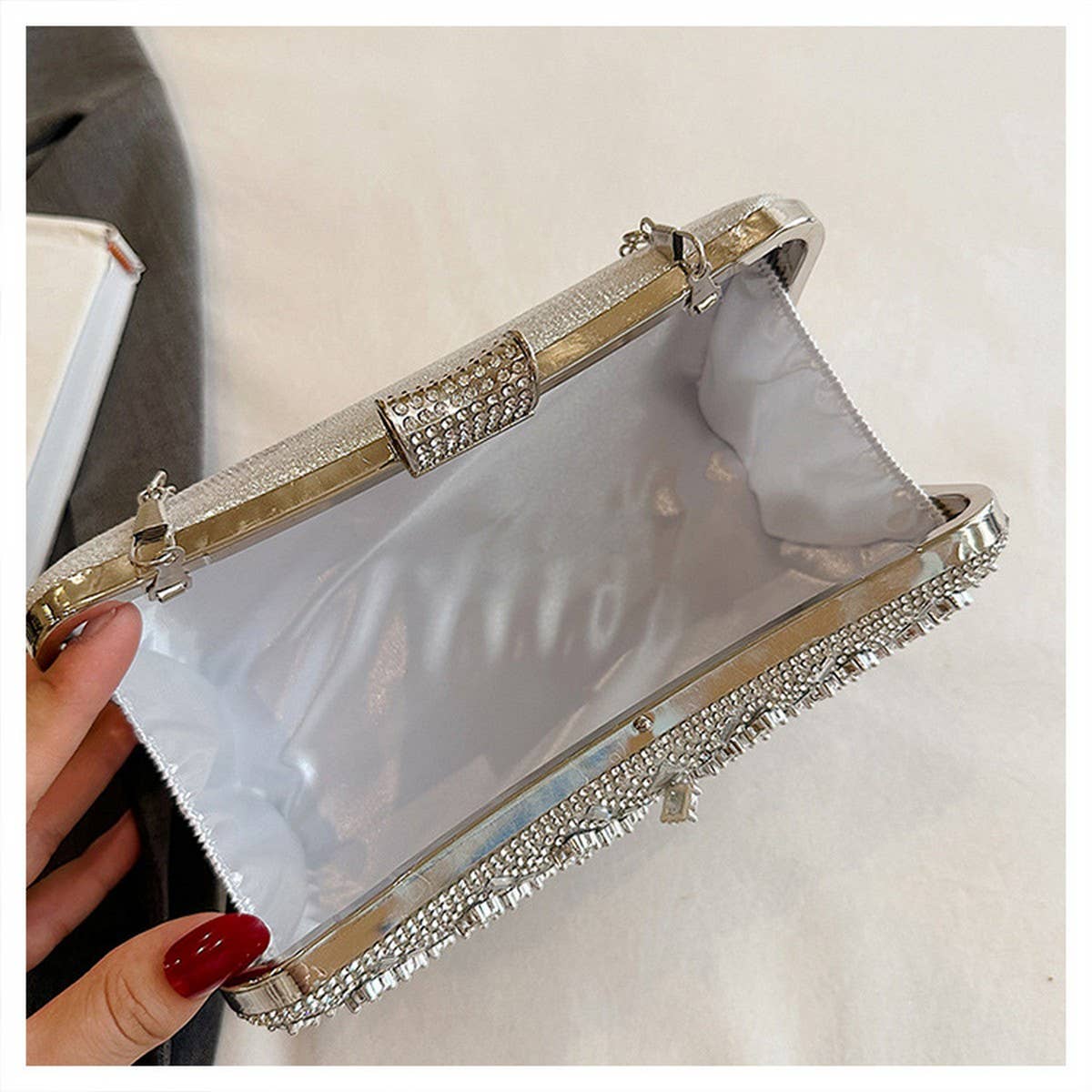 DIAMOND CLUTCH SMALL BAG CELEBRITY EVENING PARTY_CWAB3245