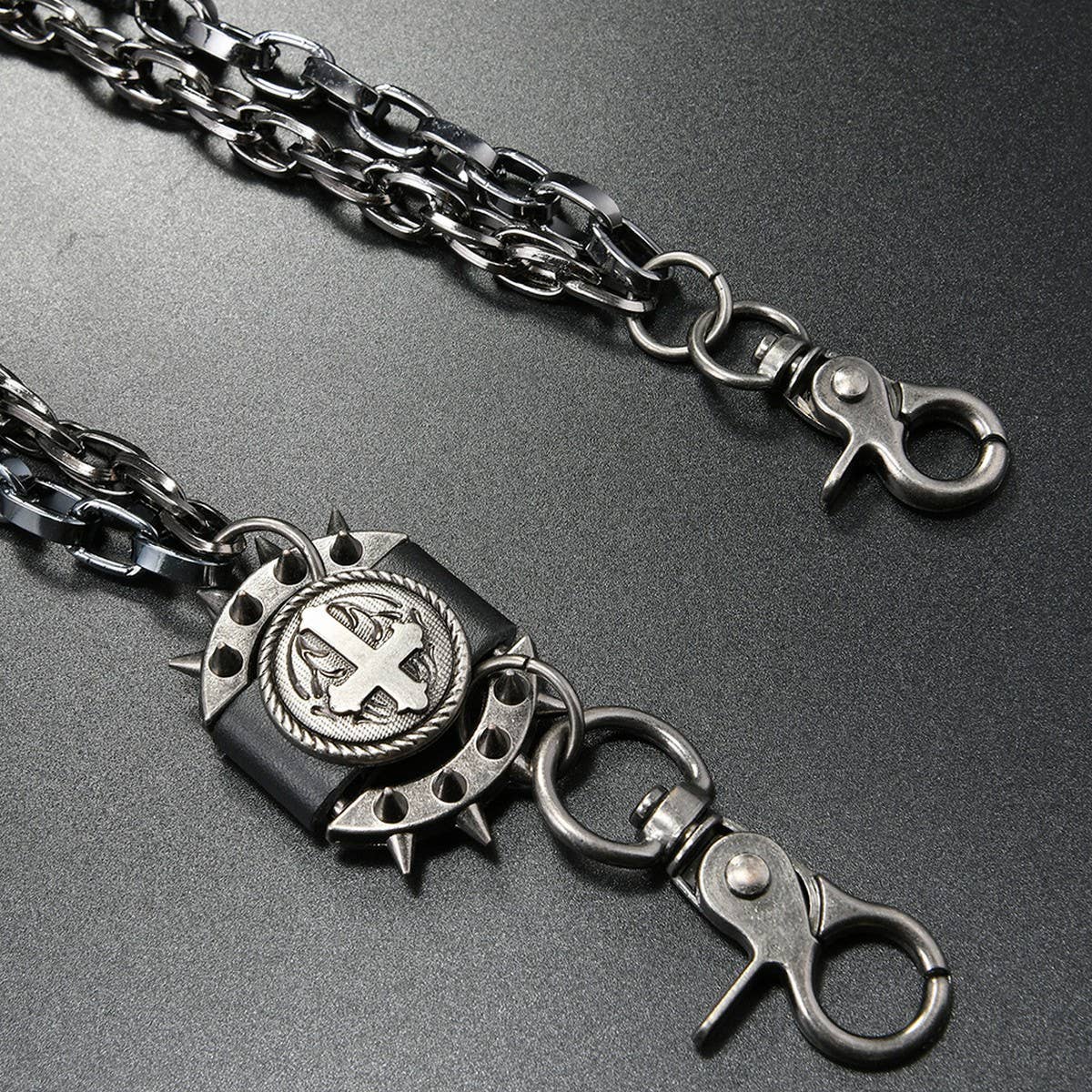 VINTAGE COOL METAL CROSS JEANS CHAIN