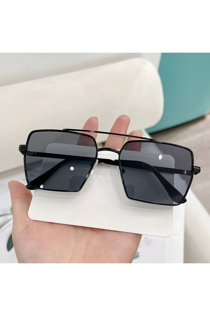 FLAT TOP FRAME SQUARE SUNGLASSES