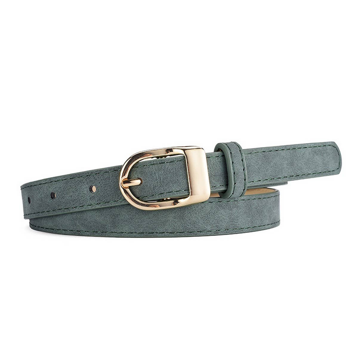 CWABE01257_FASHION ALLOY D BUCKLE BELT FOR WOMEN JEANS DRESS