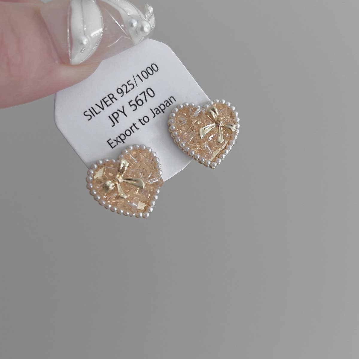 LOVE COLORED CRYSTAL BOW EARRINGS