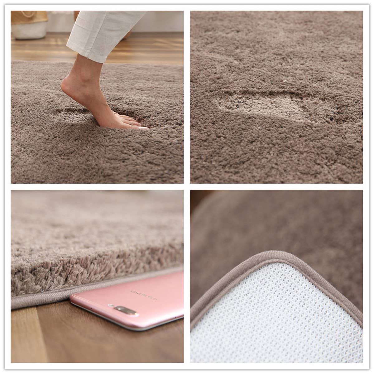 WATER-ABSORBENT NON-SLIP BATHROOM MAT