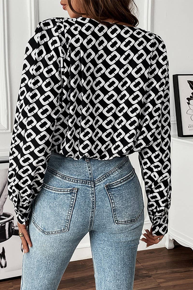 WOMEN FASHION V NECK LONG SLEEVE JUMPSUIT_CWSJS0403