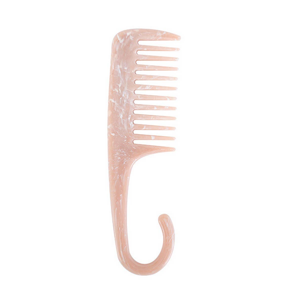 CURVED HOOK WIDE TEETH ANTI-STATIC MASSAGE COMB