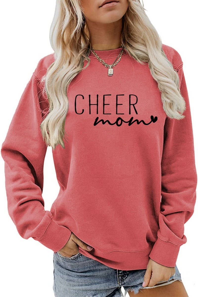 WOMEN LETTERING PRINT ROUND NECK PULLOVER TEE_CWTTL1174
