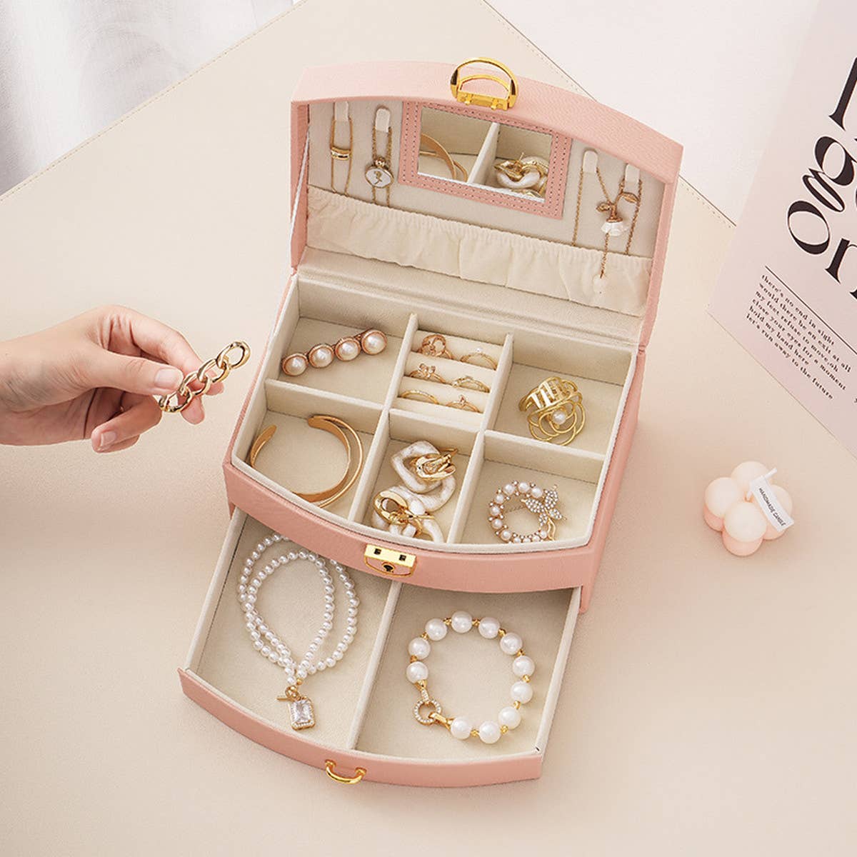 NEW NECKLACE EARRINGS JEWELRY BOX