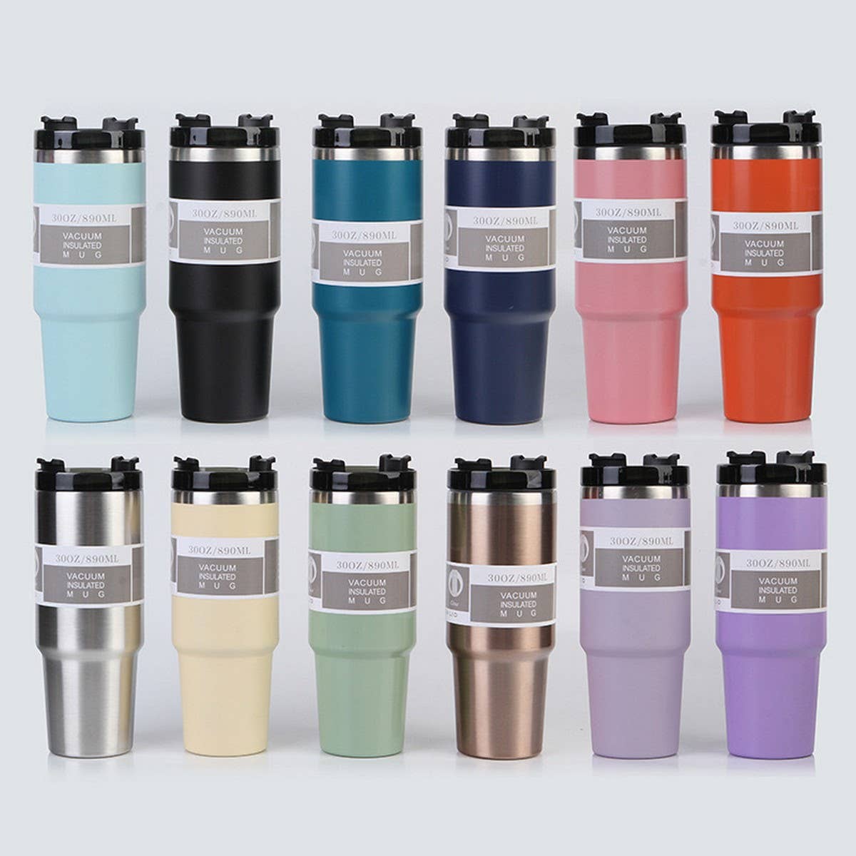 20oz/30oz Car Cup, Double Lid, Straw, Insulated Mug_CWMM7918