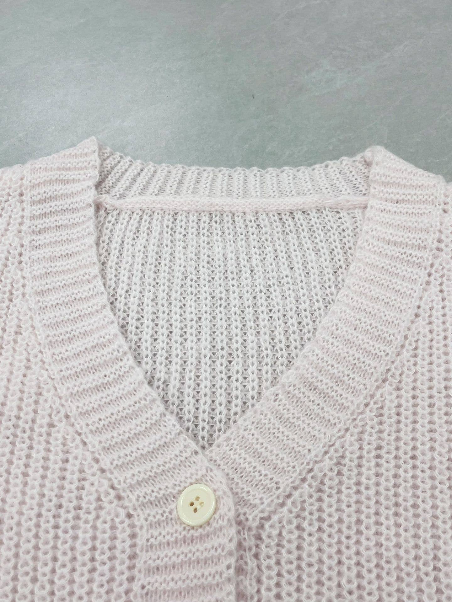 Sexy hot girl thread short section cardigan