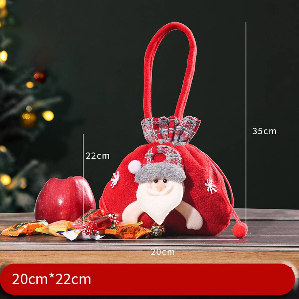 CWMM9343_CHRISTMAS CANDY CHRISTMAS EVE APPLE PACKAGING BAG