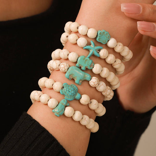 FASHIONABLE MARINE ANIMAL BRACELET SET