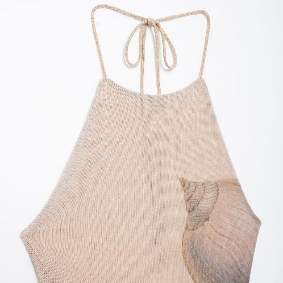 Seashell Mesh Dress - Elegant French Design