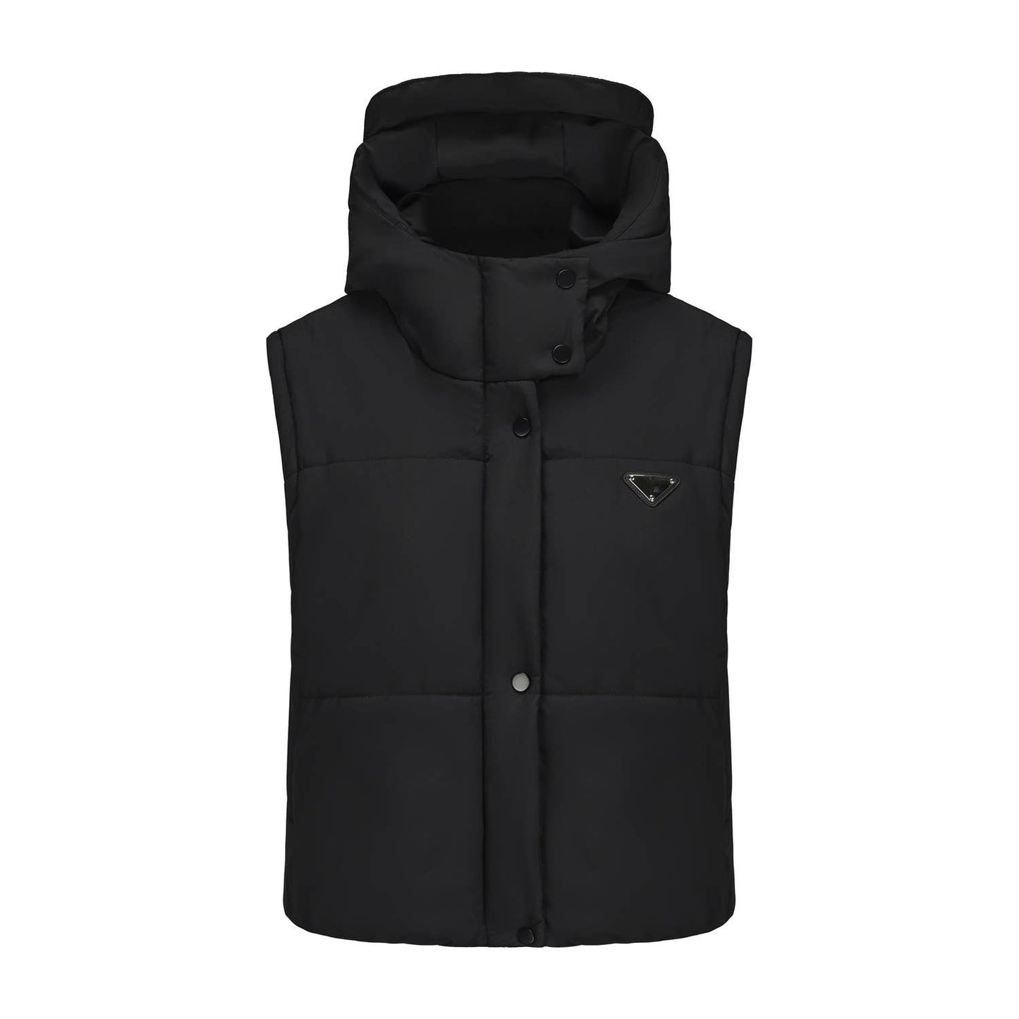 Short and thick breaded cotton-padded jacket