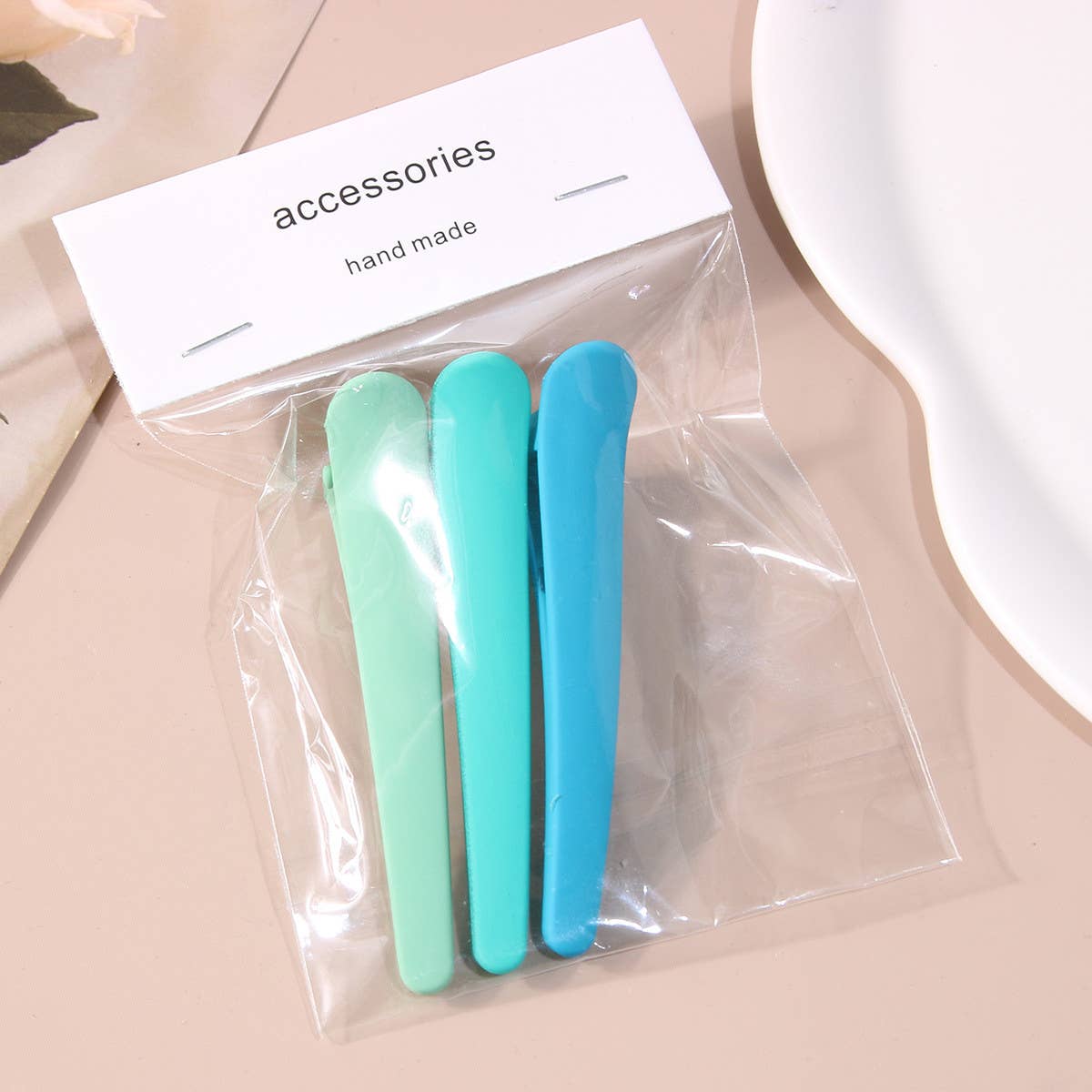 3PCS No-Crease Hair Clips Set Matte Duckbill Pins_CWAHA1045