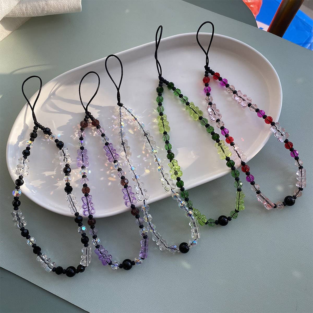 CWMM8709_PERSONALIZED CONTRAST COLOR MOBILE PHONE CHAIN