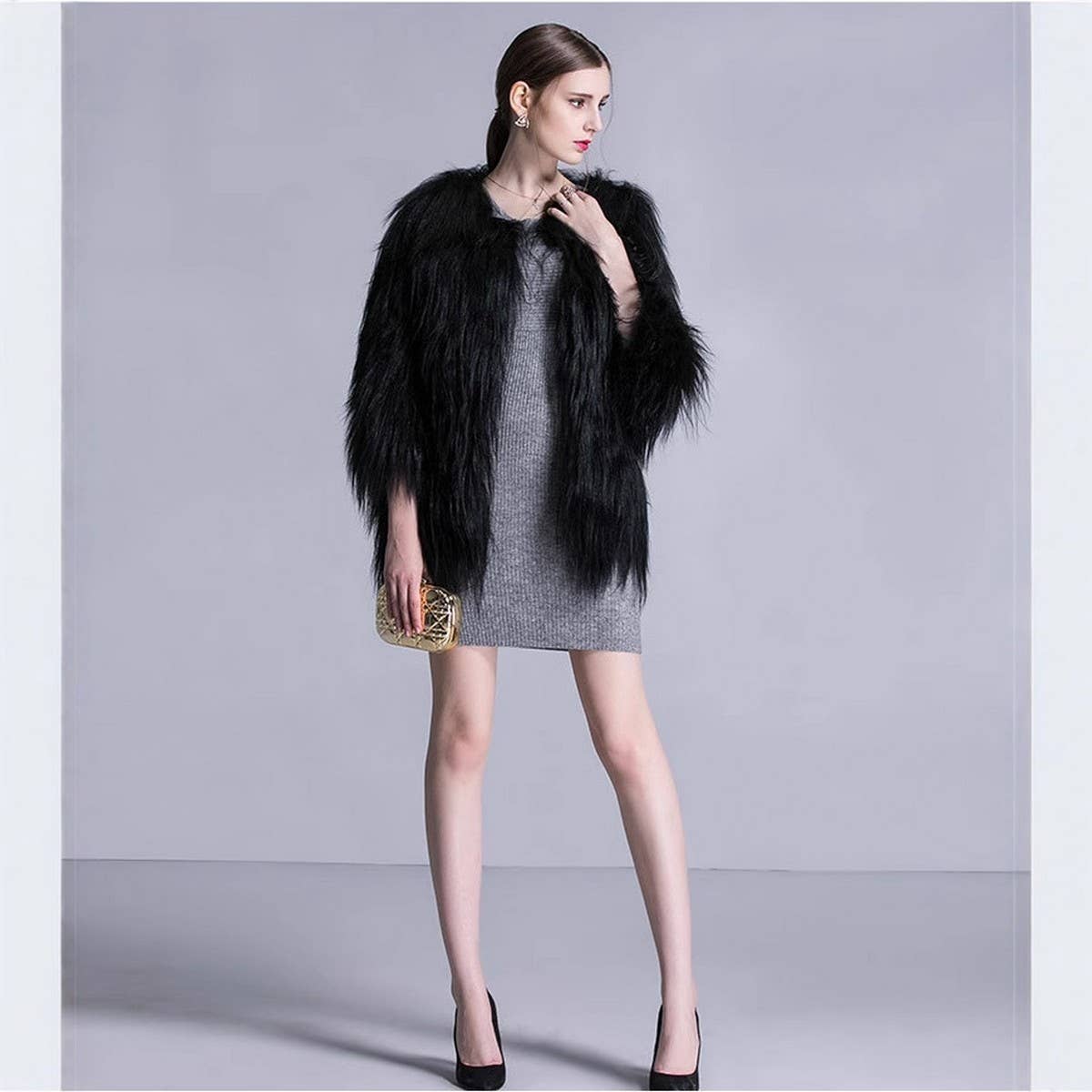 Women??¢s Long Hair Mid-Length Fashion Coat_CWMM9127