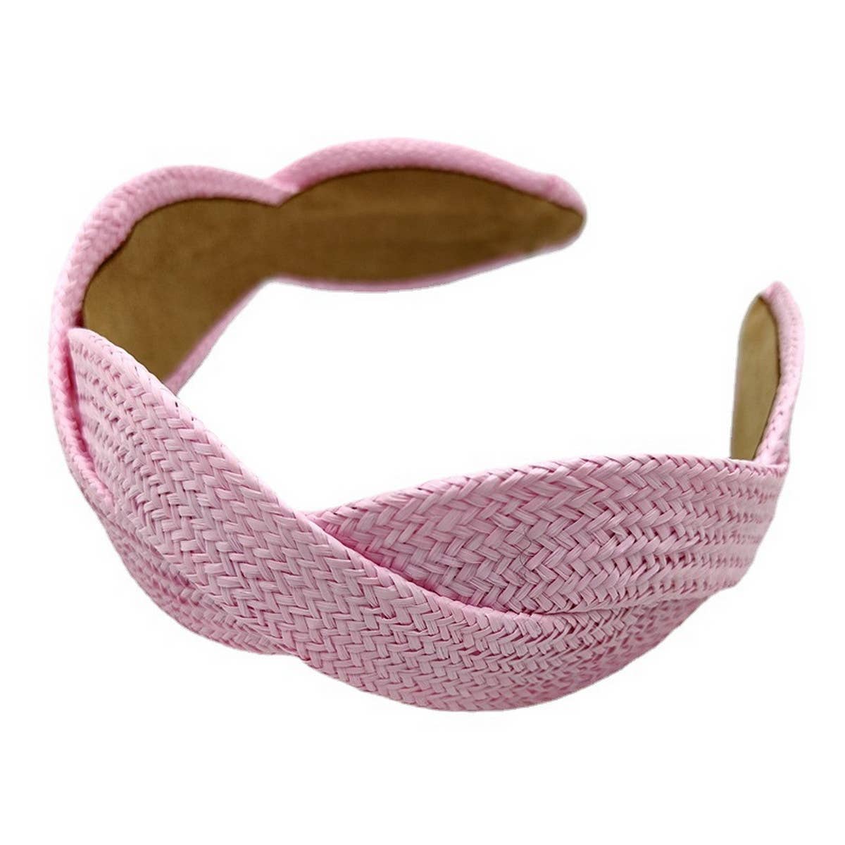 FASHION SOLID COLOR STRAW HEADBAND_CWAHA1674